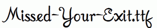 Missed-Your-Exit.ttf