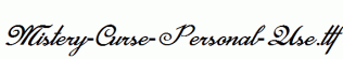 Mistery-Curse-Personal-Use.ttf