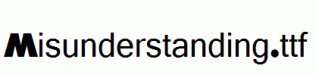 Misunderstanding.ttf