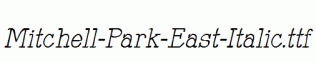 Mitchell-Park-East-Italic.ttf