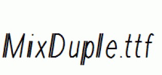 MixDuple.ttf