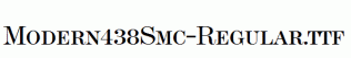 Modern438Smc-Regular.ttf