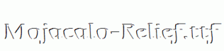 Mojacalo-Relief.ttf