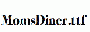 MomsDiner.ttf