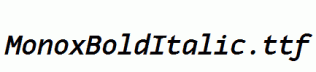 MonoxBoldItalic.ttf