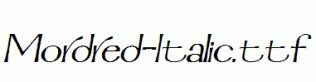 Mordred-Italic.ttf