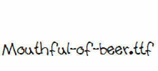 Mouthful-of-beer.ttf