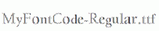 MyFontCode-Regular.ttf
