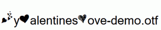 MyValentinesLove-demo.otf