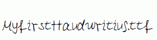 MyfirstHandwriting.ttf