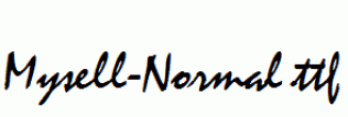 Mysell-Normal.ttf