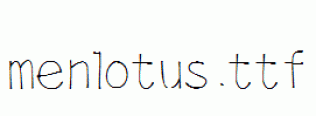 menlotus.ttf