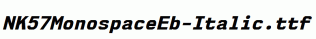 NK57MonospaceEb-Italic.ttf