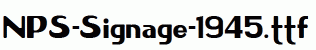 NPS-Signage-1945.ttf