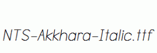 NTS-Akkhara-Italic.ttf