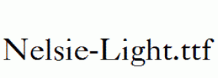 Nelsie-Light.ttf