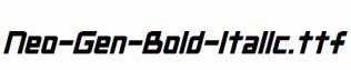 Neo-Gen-Bold-Italic.ttf