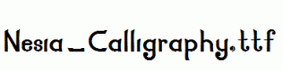 Nesia_Calligraphy.ttf
