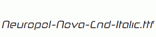 Neuropol-Nova-Cnd-Italic.ttf