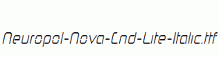 Neuropol-Nova-Cnd-Lite-Italic.ttf
