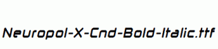 Neuropol-X-Cnd-Bold-Italic.ttf