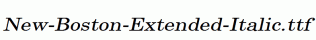 New-Boston-Extended-Italic.ttf