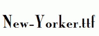 New-Yorker.ttf
