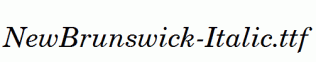NewBrunswick-Italic.ttf