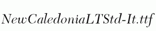 NewCaledoniaLTStd-It.ttf