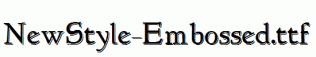 NewStyle-Embossed.ttf