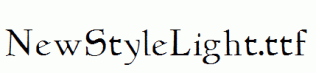 NewStyleLight.ttf