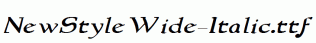 NewStyleWide-Italic.ttf