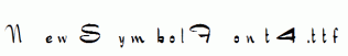NewSymbolFont4.ttf