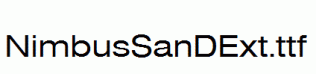 NimbusSanDExt.ttf