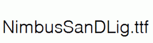 NimbusSanDLig.ttf