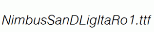 NimbusSanDLigItaRo1.ttf
