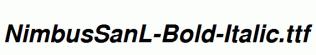 NimbusSanL-Bold-Italic.ttf