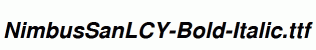 NimbusSanLCY-Bold-Italic.ttf
