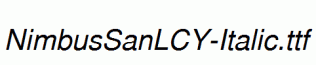 NimbusSanLCY-Italic.ttf