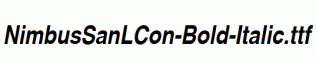 NimbusSanLCon-Bold-Italic.ttf
