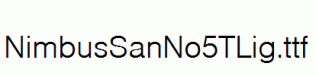 NimbusSanNo5TLig.ttf