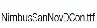 NimbusSanNovDCon.ttf