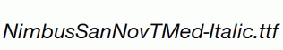 NimbusSanNovTMed-Italic.ttf
