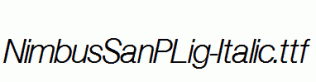 NimbusSanPLig-Italic.ttf