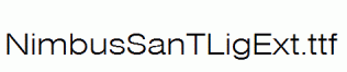NimbusSanTLigExt.ttf