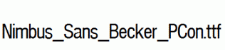 Nimbus_Sans_Becker_PCon.ttf