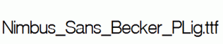 Nimbus_Sans_Becker_PLig.ttf