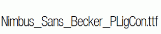 Nimbus_Sans_Becker_PLigCon.ttf