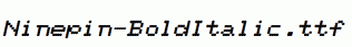 Ninepin-BoldItalic.ttf