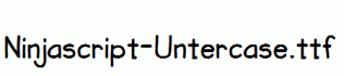 Ninjascript-Untercase.ttf